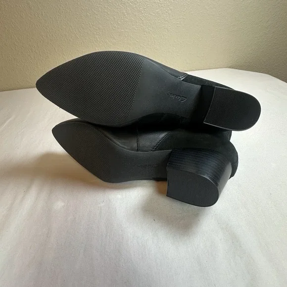 Women's Clarks Ellanie Vibe BootBlack Leather‎ Size9.5 $140 Retail NIB